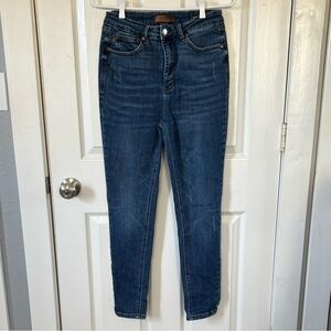 Judy Blue Skinny Fit Classic Casual High-Rise Dark Blue Jeans Size 9/29